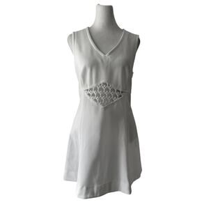 Vintage ‘70s Raqueteer by Dunlop White Sleeveless Cutout Tennis Mini Dress